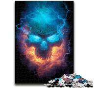 Puzzles 1000 pièces pour Adultes Squelette de Foudre Puzzles pour Adultes, éducatifs et éducatifs, idéal comme Cadeau pour Toute la Famille (26x38cm)