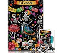 Puzzles 1000 pièces pour Adultes, squelettes Morts-Vivants, Puzzles pour Adolescents, Jouets de Jeu, Chaque pièce est Unique - Jeu Familial Stimulant et Amusant (Taille 38x26cm)