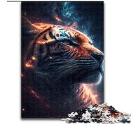 Puzzles 1000 pièces pour Adultes Star Hunter Tiger Puzzles 1000 pièces pour Adultes Casse-tête Stimulant pour Adolescents,Divertissement en Famille,Cadeau de décoration d'intérieur DIY (50x75cm)