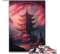 Puzzles 1000 pièces pour Adultes, Style Japonais, en Carton, idéal pour la Famille et Les Amis, Un défi Stimulant pour Le Cerveau, 1000 pièces(26x38cm)