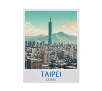 Puzzles 1000 pièces pour adultes, Taipei, Taïwan, puzzle classique pour adolescents, garçons et filles, puzzle familial amusant de qualité supérieure pour anniversaire (50 x 70 cm) - CM8