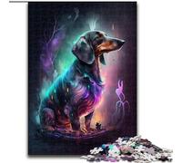 Puzzles 1000 pièces pour Adultes Teckel en Bois, pour Les 14 Ans et Plus 50x75cm Stimulant et divertissant, activité familiale