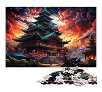 Puzzles 1000 pièces pour Adultes Temple Sensoji Japon Puzzles Cadeaux d'anniversaire Cadeaux pour Adolescents de 14 Ans et Plus 1000 pièces (38 x 26 cm)
