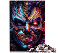 Puzzles 1000 pièces pour Adultes Têtes colorées Puzzle en Bois Difficile et défi 50x75 cm