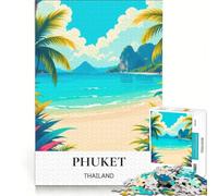 Puzzles 1000 pièces pour Adultes Thailand Paradise Beach | Analyse et logique Chaque pièce est unique Cadeaux de Noël et d'anniversaire. 38x52cm