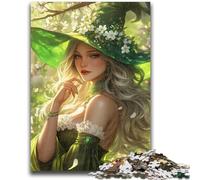 Puzzles 1000 pièces pour Adultes, thème animé, sorcière, Amusant en Famille, idéal comme Cadeau pour Toute la Famille, à partir de 14 Ans, 50x75cm