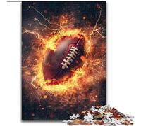 Puzzles 1000 pièces pour Adultes, thème Flame Rugby, activité familiale, Cadeau Unique pour Les fêtes et Les Anniversaires (Taille 50x75cm)