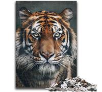 Puzzles 1000 pièces pour Adultes Tiger Art 1000 pièces pour Adolescents, pour Jeu éducatif, défi, Jouet, Offre en Cadeau pour Toute la Famille 50x75cm