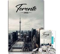 Puzzles 1000 pièces pour Adultes Toronto, stimulent Le Cerveau, Jouets addictifs pour cultiver la Patience, Collection d'artistes, Beaux-Arts (38x26cm)
