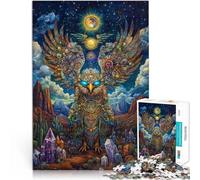 Puzzles 1000 pièces pour Adultes Totem du Phénix Fabriqué en Carton pour Les 14 Ans et Plus Jeu intellectuel Cadeau Amusant en Famille。Taille：26x38cm/10.24x14.96pouce