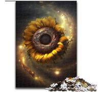 Puzzles 1000 pièces pour Adultes : Tournesol, Univers, 1000 pièces, Jeu Familial interactif, décoration d'intérieur à Faire soi-même, Casse-tête Stimulant (Taille : 26 x 38 cm)