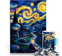 Puzzles 1000 pièces pour Adultes “Un Hommage à Van Gogh” Fait de Bois,Convient aux 14 Ans et Plus Jouets Anti-Stress Idées Cadeaux。Taille:50x75cm/19.6x29.5pouce