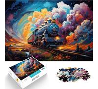 Puzzles 1000 pièces pour Adultes Un Train Qui Peut Voyager à Travers Puzzle éducatif Jeu Familial 26x38cm Excellent Cadeau pour Les Jeux