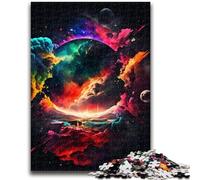 Puzzles 1000 pièces pour Adultes Univers coloré Peinture pour 14 Ans et Plus Jeux de Famille Jeu de Noël Cadeaux pour Femmes 26x38cm