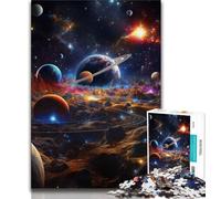 Puzzles 1000 pièces pour Adultes, Univers coloré, stimulent Le Cerveau, Jouets addictifs pour cultiver la Patience, Cadeau d'anniversaire (38x26cm)