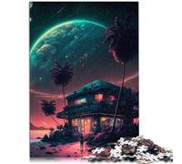 Puzzles 1000 pièces pour Adultes Univers Magique Décoration d'intérieur Puzzles 26x38cm est idéal comme Cadeaux pour Toute la Famille