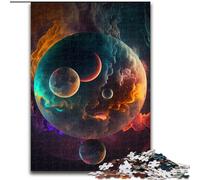 Puzzles 1000 pièces pour Adultes Univers Planète Puzzles stimulants Jeu d'intérieur éducatif et Amusant pour la décoration intérieure (Taille 50x75cm)