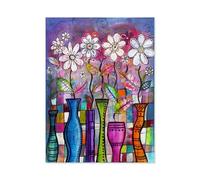 Puzzles 1000 Pièces pour Adultes，Vase Abstrait，Jeux Éducatifs, Casse-Tête Brain Challenge pour Enfants Enfants（75x50cm）-P80