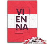 Puzzles 1000 pièces pour Adultes Vienne Autriche Un pour Toute la Famille à partir de 14 Ans (Taille 38x52cm)