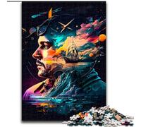 Puzzles 1000 pièces pour Adultes, Visages fantastiques, Puzzles Difficiles pour Adultes, Taille 50x75cm, Jeux en Famille Amusants, œuvres d'art décoratives à Faire soi-même