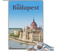 Puzzles 1000 pièces pour Adultes Visitez Budapest, Aidez Le Cerveau à exercer des Jouets addictifs pour cultiver la Patience Décoration Parfaite 50x75cm