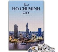 Puzzles 1000 pièces pour Adultes Visitez Ho Chi Minh-Ville Aidez Le Cerveau à exercer des Jouets addictifs pour cultiver la Patience Collection d'artistes, Beaux-Arts (Taille 50x75cm)