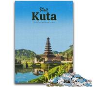 Puzzles 1000 pièces pour Adultes Visitez Kuta Family Fun pour est idéal comme Cadeau pour Toute la Famille à partir de 14 Ans (Taille 38x52cm)
