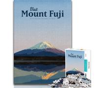 Puzzles 1000 pièces pour Adultes : Visitez Le Mont Fuji, stimulez Votre Cerveau, développez Votre Patience, Collection d'artistes, Beaux-Arts (75 x 50 cm)