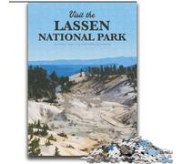 Puzzles 1000 pièces pour Adultes Visitez Le Parc National de Lassen, Aidez Le Cerveau à exercer des Jouets addictifs pour cultiver la Patience Décoration Parfaite 75x100cm