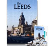 Puzzles 1000 pièces pour Adultes, visitez Leeds, stimulez Votre Cerveau, Jouets addictifs pour cultiver la Patience, Collection d'artistes, Beaux-Arts (75x50cm)