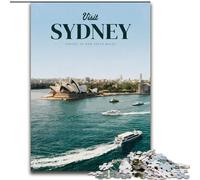 Puzzles 1000 pièces pour Adultes Visitez Sydney Jeux éducatifs Décoration d'intérieur Collection Artistes, Beaux-Arts (50x75cm) 1000pcs