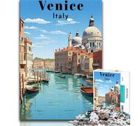 Puzzles 1000 pièces pour Adultes, Voyage à Venise, Italie, stimulent Le Cerveau, Jouets addictifs pour cultiver la Patience, Collection d'artistes, Beaux-Arts (75x50cm)