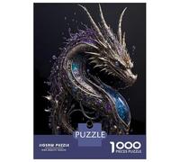 Puzzles 1000 Pièces pour Adultes Water Steampunk Dragon Puzzle À Monter Soi-même, Un Jeu Amusant Et Humoristique, Idéal comme Cadeau pour Toute La Famille 70x50cm/1000pcs