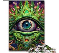 Puzzles 1000 pièces pour Adultes Yeux psychédéliques Puzzle Activité à Domicile pour Les Vacances, Les Anniversaires et Les soirées de Jeux en Famille (Taille : 26x38cm)