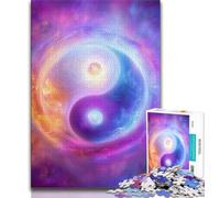 Puzzles 1000 pièces pour Adultes Yin et Yang, pour stimuler Le Cerveau, Jouets addictifs pour cultiver la Patience, Collection d'artistes, Beaux-Arts (75x50cm)