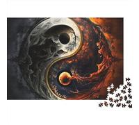 Puzzles 1000 pièces pour Adultes Yin et Yang Puzzles créatifs en Bois pour Adultes et Adolescents Puzzles éducatifs Puzzle Jeu Familial 1000 pièces (75x50 cm)