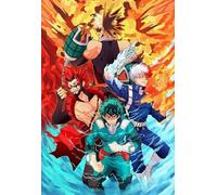 Puzzles 1000 pièces - Puzzle Artistique - Affiches Classiques d'animes Japonais My Hero Academia - Décoration Murale - Jeu Stimulant pour Adultes - 50x70cm