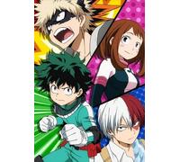 Puzzles 1000 pièces - Puzzle Artistique - Affiches Classiques d'animes Japonais My Hero Academia - Décoration Murale - Jeu Stimulant pour Adultes - 26x38cm