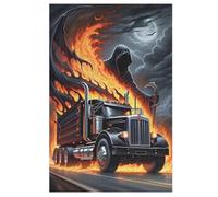 Puzzles 1000 Pièces Puzzle Camion pour Adultes Et Adolescents Puzzles sur Planche De Bois Excellent Cadeau pour Adultes Et Enfants （78×53cm）