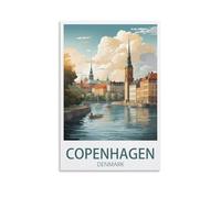 Puzzles 1000 pièces, Puzzle paysager du lac Denmark Copenhagen 1000 pièces, Cadeau Relaxant et Stimulant pour Adultes, Adolescents, Seniors 38x52cm