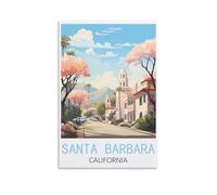 Puzzles 1000 pièces Puzzle Santa Barbara Californie 1000 pièces, Cadeau Relaxant et Stimulant pour Adultes, Adolescents et Seniors 26x38cm