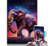 Puzzles 1000 pièces représentant des animaux et des éléphants, idéals pour les adultes, jeu stimulant et décoration murale en famille, idéal pour les anniversaires et les fêtes de fin d'année, 38x26cm