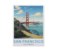 Puzzles 1000 Pièces,San Francisco Californie,Éducatives Intellectuelles Décompressant Jouet Puzzles Amusant Jeu De Famille pour Enfants Adultes(75x50cm)-EX15