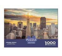 Puzzles 1000 pièces San Francisco, Californie, pour Adultes et Jeux éducatifs en Bois pour Enfants (75 x 50 cm)