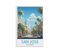 Puzzles 1000 pièces San Jose, Californie, Puzzle Classique 3D kit de Puzzle DIY, Jouets en Papier, Cadeau Unique résidentiel Culture, 52x38cm