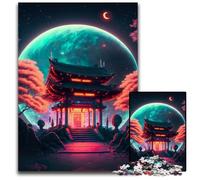 Puzzles 1000 pièces Sanctuaire Shinto pour Adultes, Puzzles en Carton pour Adultes, Casse-tête et décoration intérieure, Cadeau de Vacances idéal 26x38cm/10,23x14,96 Pouces