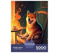 Puzzles 1000 Pièces Shiba is Fine Now Puzzles pour Adultes Jeux Relaxants Défi Difficile Activités Amusantes À La Maison, 70x50cm/1000pcs