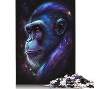 Puzzles 1000 pièces Singe Galaxie Animal pour Adultes | | Puzzles pour Adultes, Jeux intellectuels, Cadeaux, 1000 pièces (75 x 50 cm)