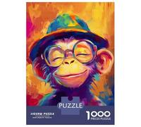 Puzzles 1000 Pièces Smile Monkey Puzzle Adulte, Jeu De Réflexion, Analyse Et Logique, Cadeaux De Noël Et d'anniversaire 38x26cm/1000pcs