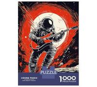 Puzzles 1000 Pièces Space Guitarist Puzzles pour Adultes Jeux Relaxants Défi Difficile Activités Amusantes À La Maison, 52x38cm/1000pcs